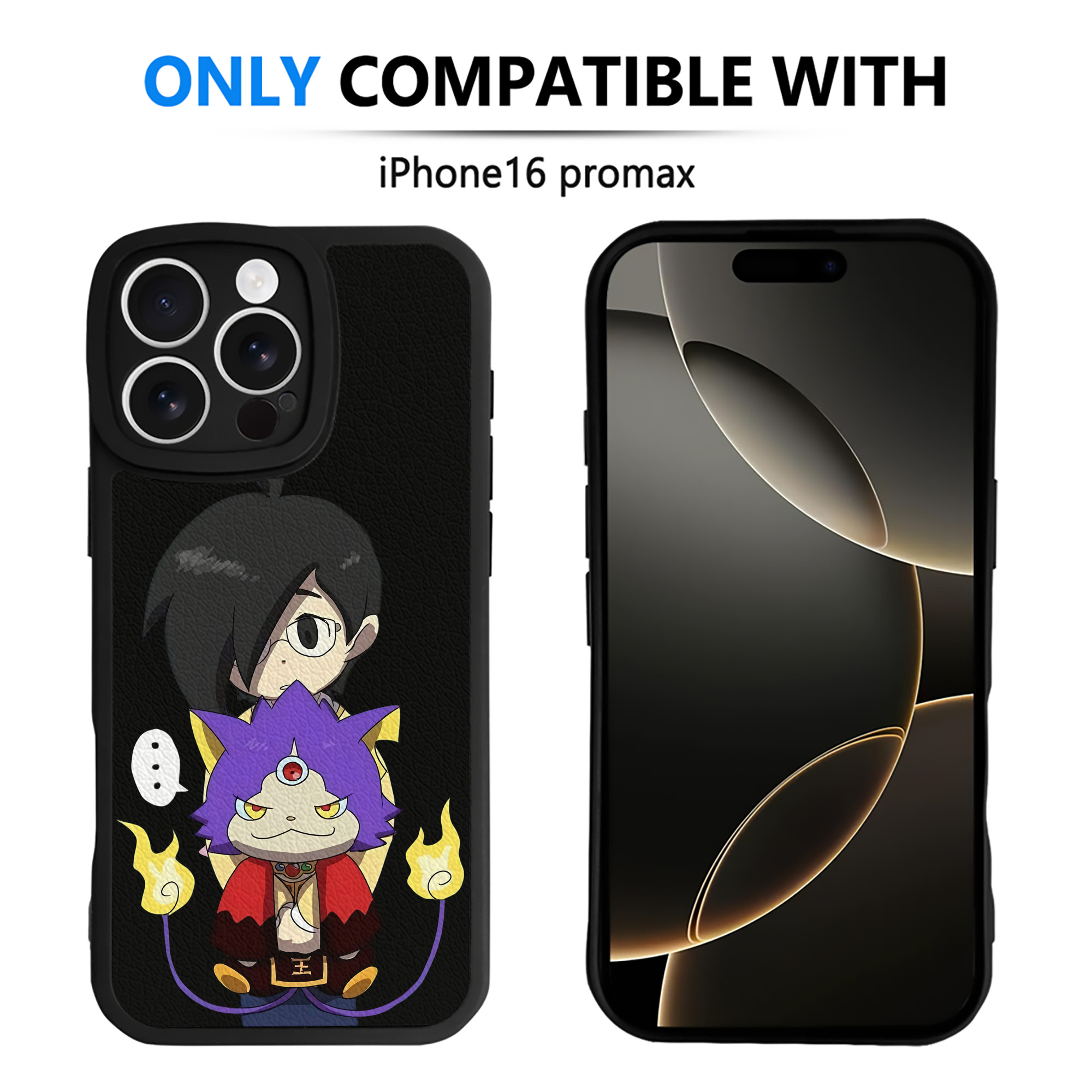（画像用） 妖怪ウォッチ Yo-kai Watch 【iPhone 16シリーズ対応】シリコンスマホケース（レザー調） 材質：シリコン